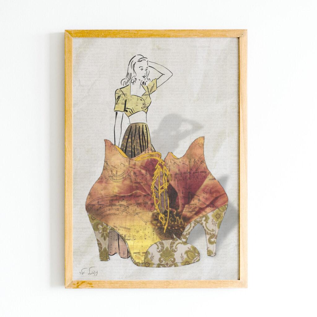 אישה ונעליים