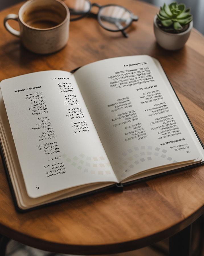 עיצוב חוברת קולות