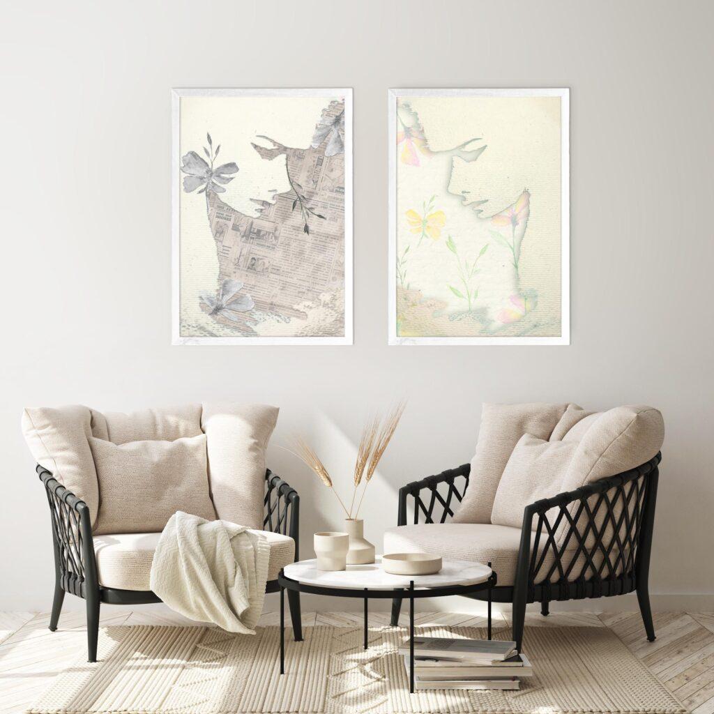 פינת ישיבה מעוצבת