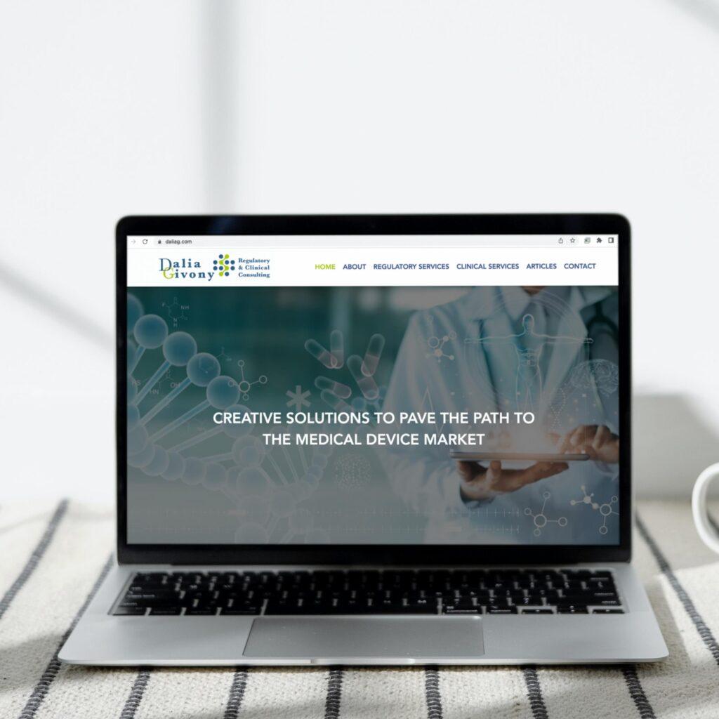 מיתוג ליועצת מתחום הרגולציה הרפואית - תמונת אתר